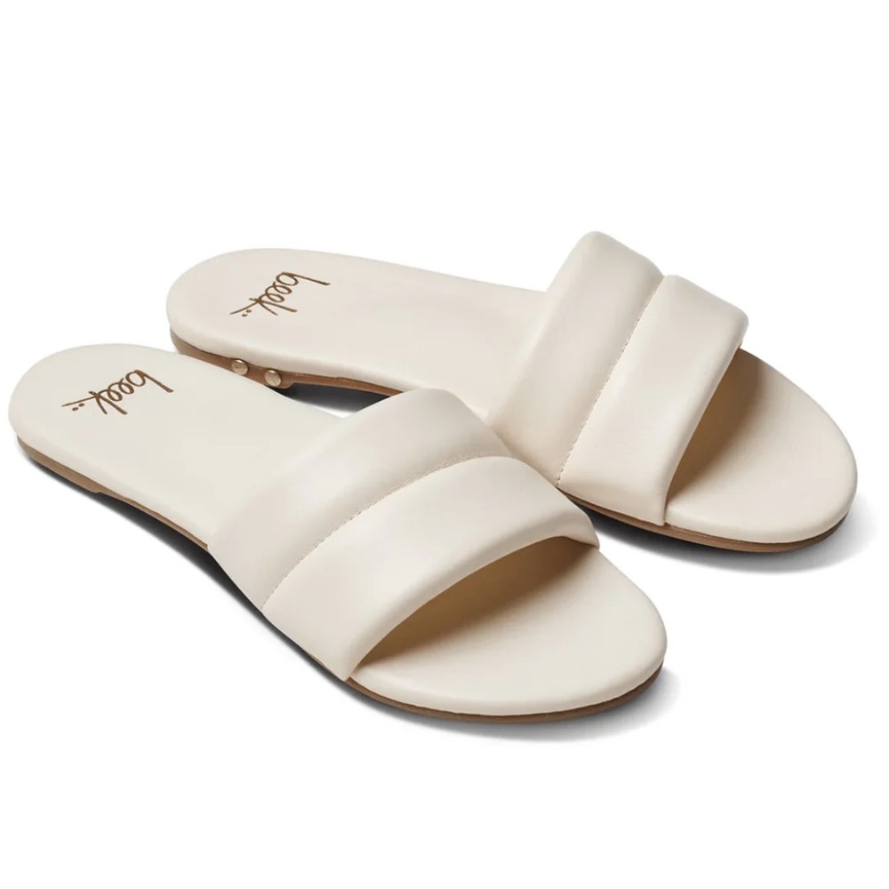 Beek Sugarbird Cream (eggshell) Slide Sandals, size 6